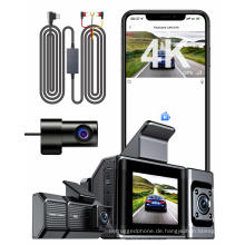 4K UHD 3 Kanal Dashcams integriertes GPS